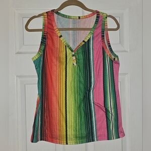 Colorful Striped Tank Top